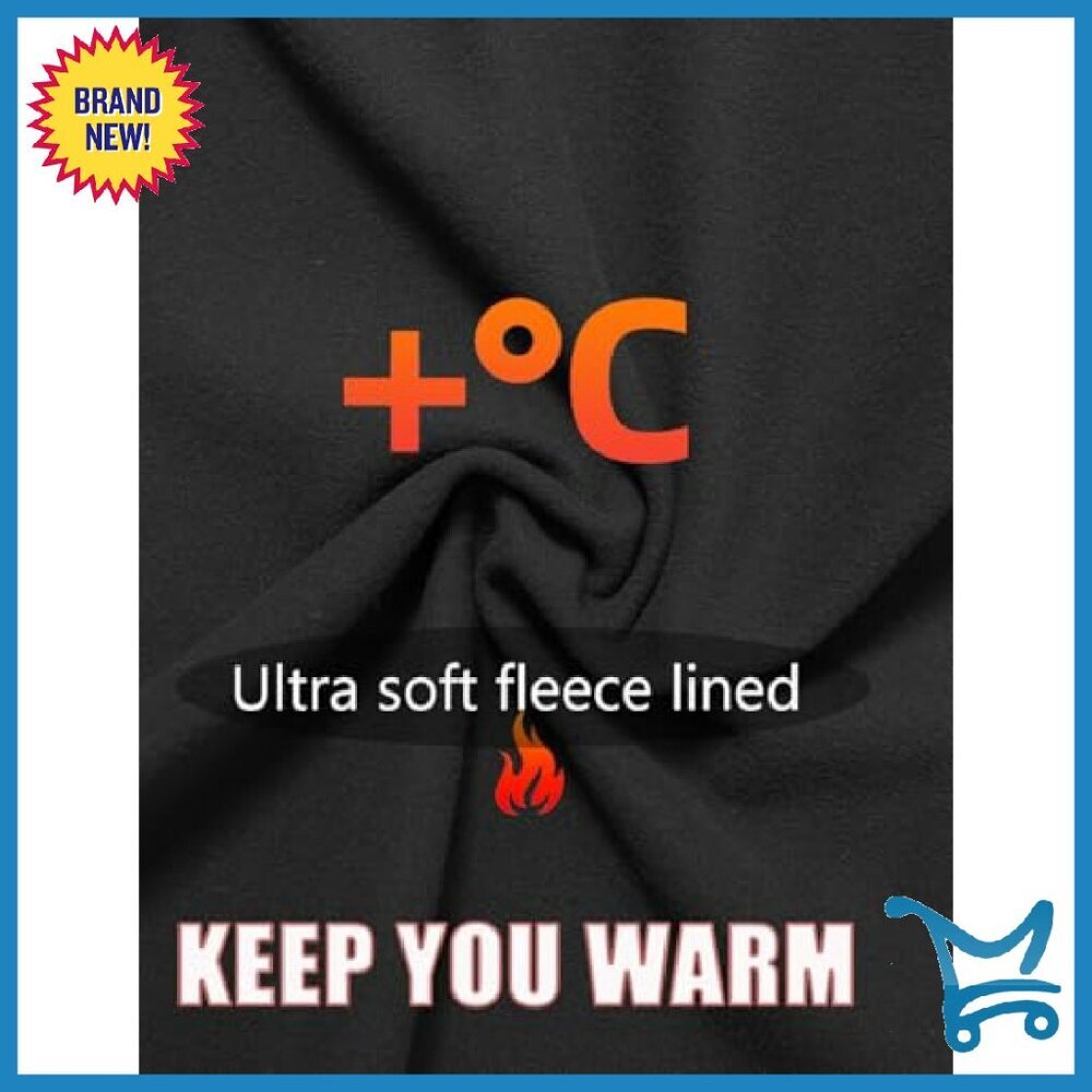 Fleece Lined Thermal Yoga Pants High Waisted Butt Lift Winter Leggings - Picture 5 of 7